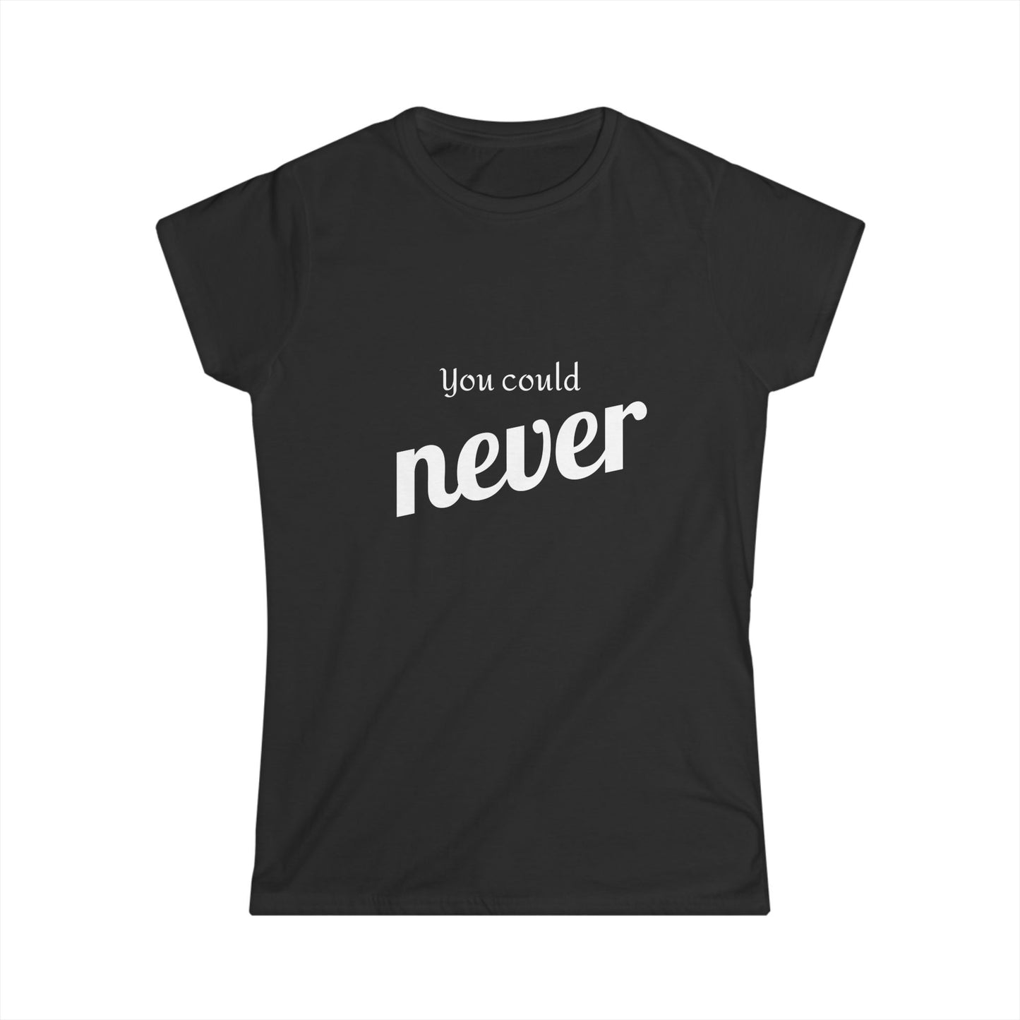 Women's Soft style  Never Tee grey