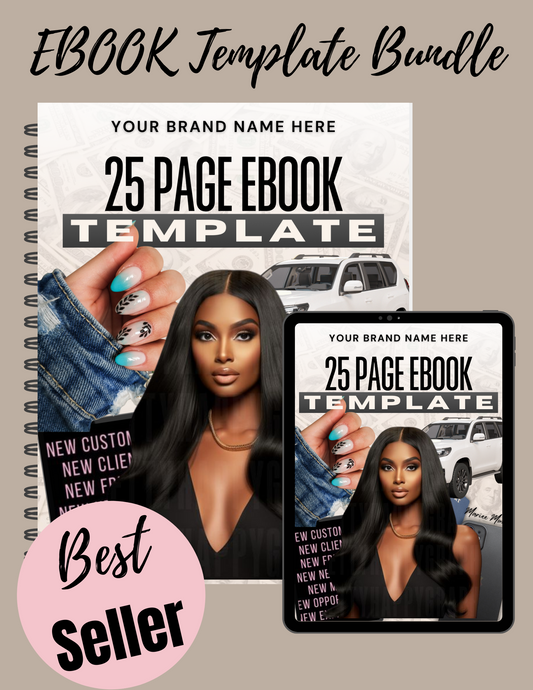 E Book Template & Mockup Bundle w/ BONUS